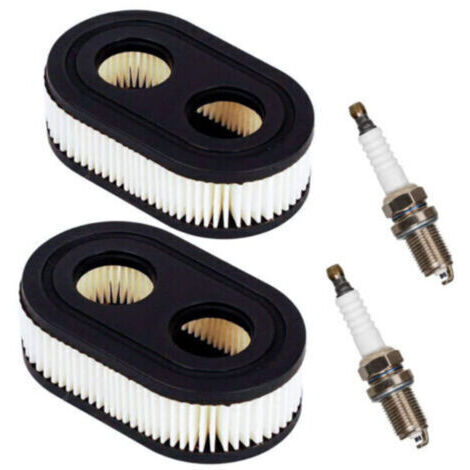 Filtre à huile ou air pour moteur thermiquePièces de moteur Filtre à air de tondeuse à gazon avec 2 bougies d'allumage (1/5)