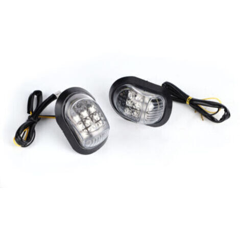 Clignotant de moto 9LED indicateurs clignotant universel 12V jaune (1/4)