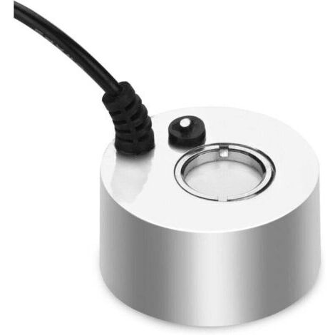 Brumisateur ultrasonique métallique Fogger 24 V pour bassin, aquarium, jardin, Halloween, prise UE (argent) (1/4)