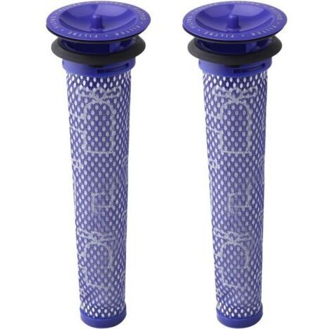 Pack de 2 pré-filtres de rechange pour Dyson DC58, DC59, V6, V7, V8. Remplace la pièce 965661-01. 2 filtres (1/5)