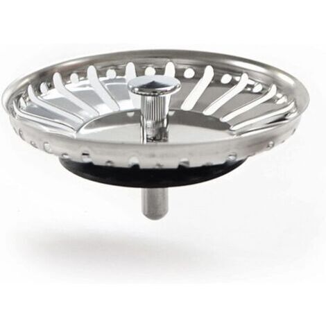 Bouchon Evier Cuisine Filtre Evier Cuisine Bouchon de Lavabo de Salle de Bain en Acier Inoxydable Filtre de Lavabo de Salle de Bain,Bouchon d'évier Universel (84mm) (1/4)