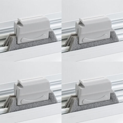 4pcs Brosse Fente Multifonction Brosse de Nettoyage de Fente de Fenêtre pour Porte Glissières de Fenêtre Salle de Bain Rainure de Fenêtre (gris) (1/5)