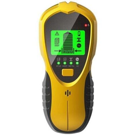 Détecteur de Mur 4 en1 Detecteur de Metaux Mural Avec Écran LCD Détecteur de Montants,Détecteur Avec Batterie 9V Pour Détection Métaux,Fils Électrique,Studs en Bois dans Murs,Sols et Plafonds (1/4)