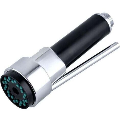 Douchette Robinet Cuisine Laiton Douchette Evier Cuisine Rétractable Mitigeur Douchette Remplacement pour Robinet Douchette Extensible, Chromé, G1/2", (1/4)