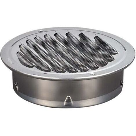 Grille de ventilation ronde en acier inoxydable Grille de ventilation en métal de 100 mm Grille (1/5)