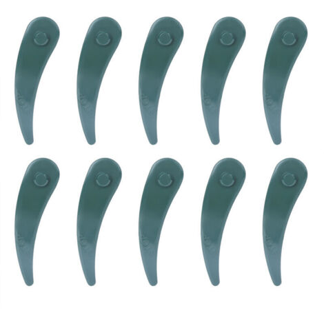 10 Pièces Lames de Tondeuse en Plastique Accessoire Jardin Polyvalent pour Bosch ART 23-18 Li / 26-18Li (1/5)