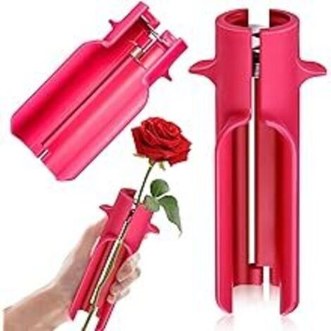 Outil pour enlever les épines de rosier, outil pour enlever les épines et les feuilles, nettoyeur de fleurs, coupe-fleurs, rose rouge, nouvelles améliorations pour compositions florales, fleuriste (1/5)