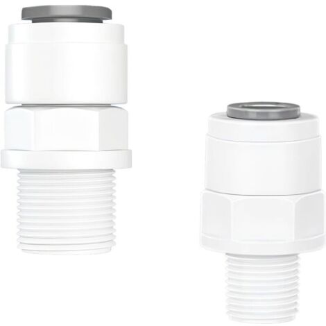 1 Pièce Tube Droit 1/4" Mâle to 1/4" Connecteur + Raccord Droit pour Tuyau d'Eau (1/5)