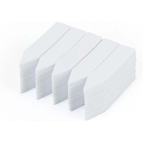 200 pièces 5 x 1 cm petites étiquettes blanches de plantes, marqueurs de jardin en plastique (1/5)