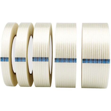 1 Ruban Adhésif en Fibre de Verre, Ruban D'emballage, 10mm x 50m, Ruban de Réparation, Ruban de Cerclage en Fibre Imperméable à l'eau (1/5)