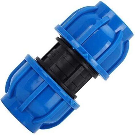 4Pcs PE Connecteur Droit En Plastique 32mm à 32mm Adaptateur De Tuyau D'eau Raccord Droit Raccord De Tuyau D'Eau Tube Raccords (1/5)