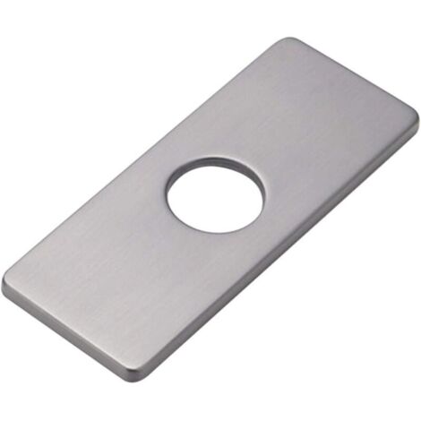 Couvercle de trou pour robinet d'évier de cuisine Plaque de pont en acier inoxydable Installation facile avec joint en mousse Résistant à la corrosion (1/5)