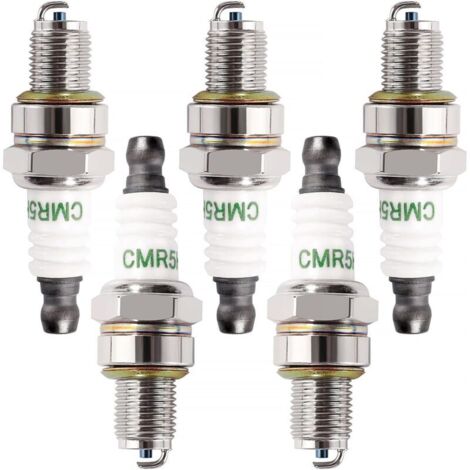 5 Pièces Bougies D'Allumage Cmr5H, Tondeuse Bougie D'Allumage, Bougie D'Allumage Borne Solide Remplacer Cm5H / Cmr5H / Cmr6H / Cmr7H, Compatible Avec Honda Gx25 Gx35 Moteur