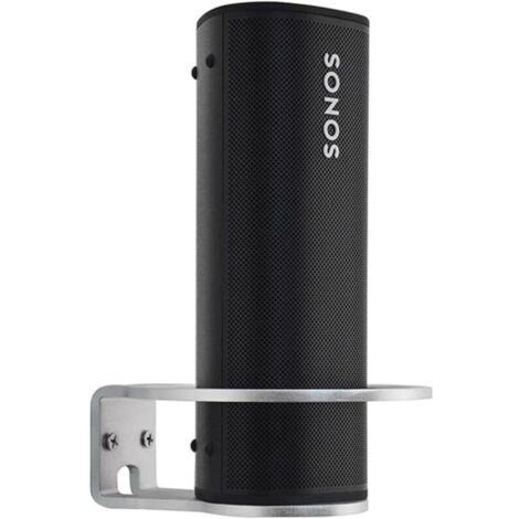 Support Mural Compatible Avec Sonos Roam - Avec Gestion Des Câbles Intégrée - Accessoires Pour Haut-Parleurs (Sonos Roam, Noir) (1/5)