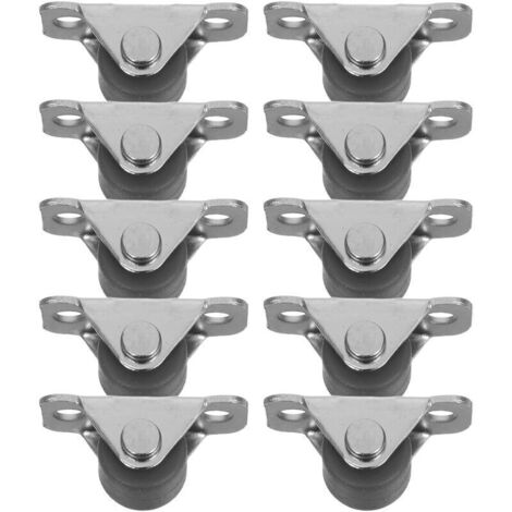 Lot de 10 Roulettes Fixes Silencieuses en Caoutchouc pour Meubles Tiroirs et Étagères Protection Sols Carrelage et Parquet Déplacement Stable Rayures Quincaillerie Invisible (1/5)