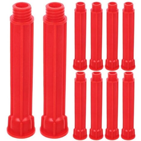 Lot de 10 embouts de rechange pour applicateur de mastic, tubes d'extension en plastique de 11 cm (4,3 pouces) de longueur pour application d'adhésif multi-surfaces (1/5)