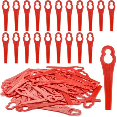 Lot de 100 lames de rechange en plastique pour coupe-bordure GE-CT 18 Li Kit/Li-Solo, GC-CT 18/24 Li-Solo/Li P-Solo/Li P Kit,FRT18A /FRT18A1 (1/5)