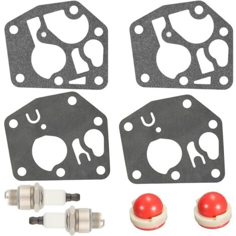 795083 carburateur à diaphragme Kit de Joint d’étanchéité pour Briggs & Stratton Tondeuse à Gazon Classique Sprint Quattro de 3,5 à 4,5 ch avec Bougie d’amorce Blub (1/5)