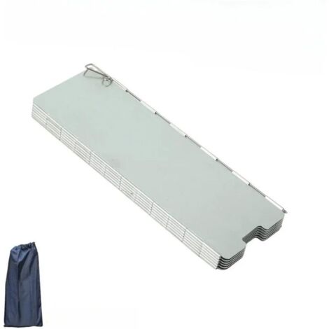 Pare-Vent pour RéChaud De Camping Pare-Brise Pliable for réchaud à gaz, Pare-Brise de Camping en Plein air, Alliage d'aluminium, Coupe-Vent for brûleur (1/5)