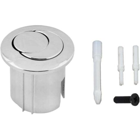 Bouton de chasse d'eau double style D2D double pression demi-lune à portée courte portée AH0001800R Compatible avec le réservoir de chasse d'eau ROCA D2D Bouton poussoir WC 822043001 (1/5)