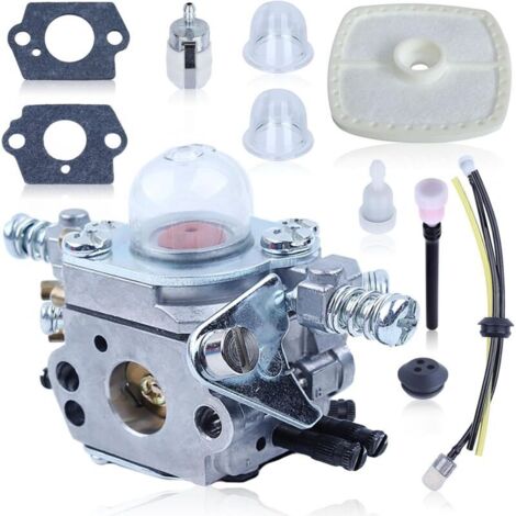 Carburateur Filtre à Air Kit Pour Echo SRM2015 SRM2305 SRM2455 ZAMA C1U-K53 C1U-K52 AT203A Tondeuse à gazon, Carburateur Filtre à Air avce Filtre à Carburant, Remplacement 12520013312 (1/5)