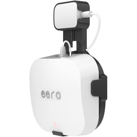 Wall Mount For Eero Pro 6 Home Wifi System Simple And Robust Wall Mount Stand Mount For Eero Pro 6 Tri-Band Mesh Wi-Fi 6 System, No Messy Cable (Black) Jy06 (1/4)
