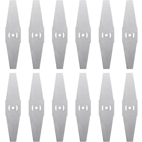 12 Lames de coupe-bordures en métal, Lames de remplacement pour coupe-bordures électriques, Accessoires de débroussailleuse, Lames de tondeuse (1/5)