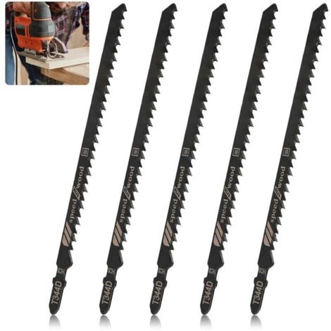 5Pcs Lames De Scie Sauteuse T744D Professionnelles De 180 Mm Pour Scier Le Bois Et Le Métal Accessoire De Scie Sauteuse Compatible Avec Bosch, Metabo Etc