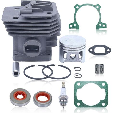 38 mm Kit Depiston Cylindre Pour Stihl FS160 FS220 FS280 FS220K FS280K FS290 HTA 65 HTA 85 Tondeuse à gazon, avce Joint d'huile, Aiguille de Piston, Bougie, Remplacement 4119 120 0602 (1/5)