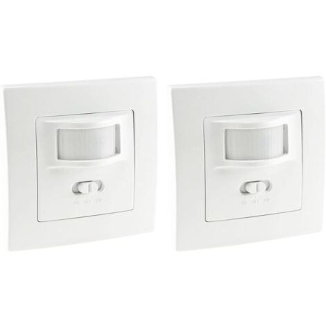 Détecteur De Mouvement I Encastrable I Led Compatible Avec Une Portée De 9 M - Technologie 2 Fils - Ip20 I Remplace Un Interrupteur, Blanc (1/5)