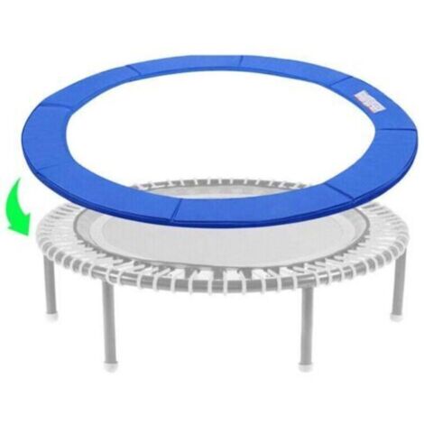 Trampoline bord couvre trampoline ressort housse de protection latérale ø305cm Bleu - Bleu (1/4)