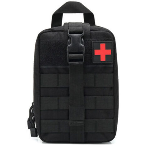 Trousse de secours médicale tactique imperméable – Sac de poche IFAK 25x15x11cm – Sangles durables et poches élastiques (1/5)