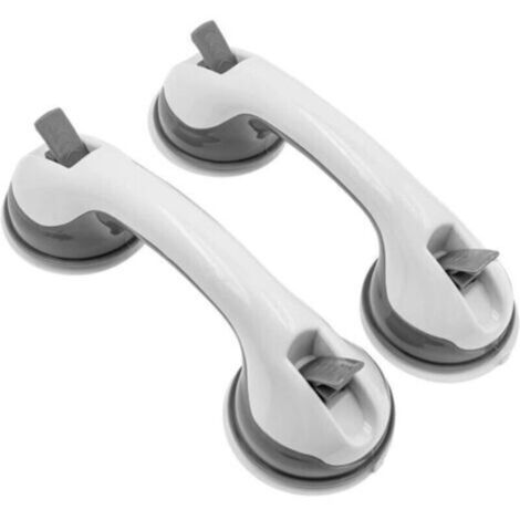 Lot de 2 poignées de douche à ventouse de 30 cm pour salle de bain, baignoire, douche, poignées (1/5)