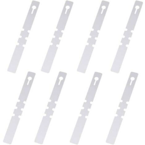 100 Pièces Étiquettes de Plantes en Plastique, Étiquettes d'arbres, s'enroulent Autour d'étiquettes Suspendues pour Plantes, Étiquettes de Jardin Étanches (Blanc, 2x20cm) (1/4)