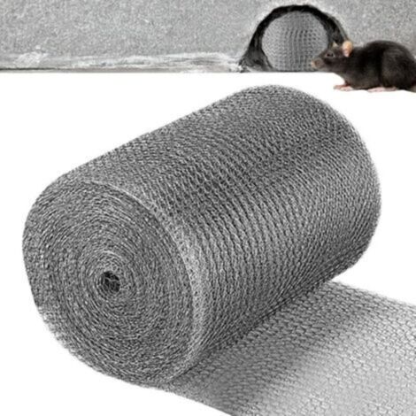 Grillage Anti-Rongeurs, Piège à Souris en Maille en Acier Inoxydable pour Souris, Grillage Anti Rongeur INOX, Maille de Protection Contre 12.7cm6m (1/5)