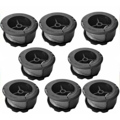 8 Bobine Fil Coupe Bordure Convient pour Bosch UniversalGrassCut 18 18-26 18-260, Numéro de produit des bobines F016800570(longueur: 6m, diamètre: 1.6mm) (1/5)