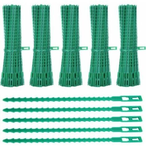 Paquet de 500 attaches pour plantes, attaches de jardin réglables de 17 cm, attaches en plastique pour jardins flexibles, attaches de tomate pour câble de jardin pour aider à soutenir les plant..DEBUN (1/5)
