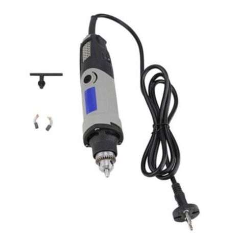 Meuleuse, Mini meuleuse, 400W Perceuse électrique à 6 positions Outil rotatif à vitesse variable Fiche UE 220V (1/4)