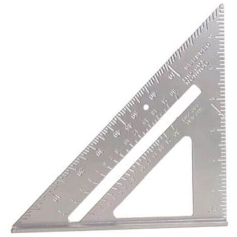 Règle carrée pour le travail du bois en alliage d'aluminium de 7 pouces, outils pour le travail du bois (1/4)
