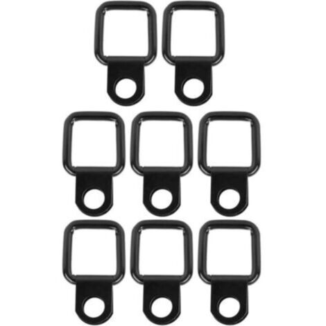 8pcs pour Wrangler D - ring ancre / couvercle attache à dégagement rapide