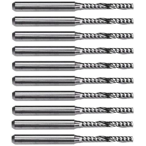 10 PIÈCES MèChe de Fraise en Bout à Cannelure Carbure 2 Mm X 15 pour Machine Graver (1/4)