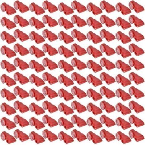 Crochet de serrure de 100pcs serrure de butée, serrure de sécurité rouge en plastique, installation facile, pour lien de marchandise, crochets de supermarché, affichage anti-vol de magas (1/4)