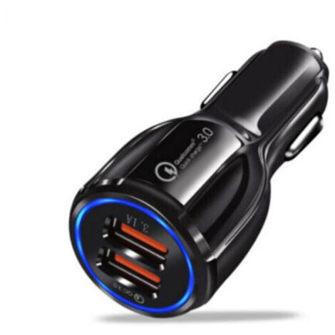 2pcs Allume Cigare USB,Chargeur Voiture PD&QC,Mini Chargeur Voiture avec iphone 14/13/12/ Galaxy,78.0mm34mm34mm,noir (1/3)