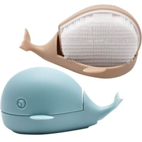 2 Pièces Petite Brosse à Linge en Forme de Baleine, Brosse Baleine Brosses de Lavage Chaussures Brosse à vêtements Brosse De Nettoyage Brosse Chaussures Main pour Le Nettoyage (1/4)
