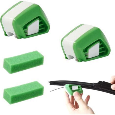 Aiguiseur de balai d'essuie-glace 2 pièces avec 2 éponges, affûteur de balai d'essuie-glace, chiffons de nettoyage pour essuie-glace de voiture, coupe-balai d'essuie-glace universel, pour voiture SUV (1/5)