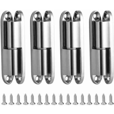 Charniere Porte Placard, 4pcs Charnières de Portes avec Vis 231-1 Charnière Porte Inoxydable Démontable, Paumelles de Porte pour La Maison Meubles Matériel Armoire Garde Porte Tiroir (1/5)