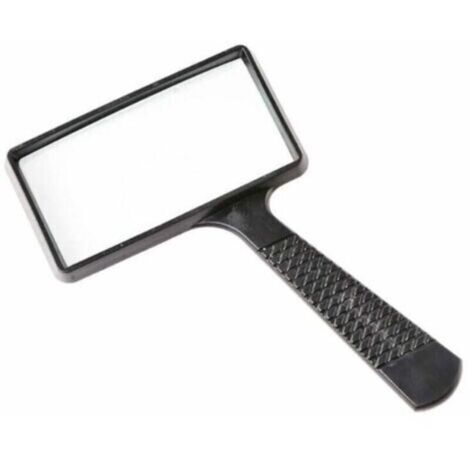 Loupe portable 10X, loupe rectangulaire, lentille en verre résistant aux rayures pour personnes âgées, lecture, loisirs, rép (1/4)