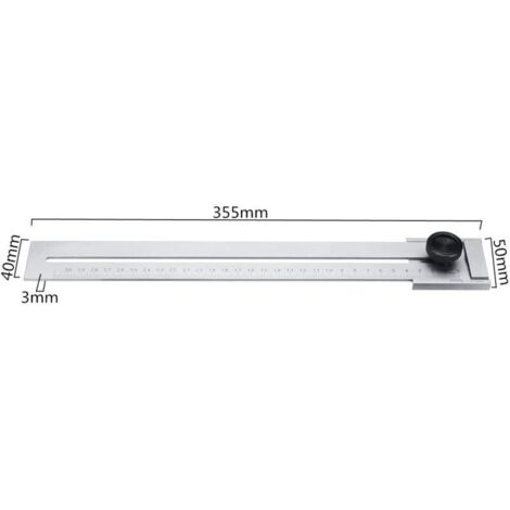Jauge de marquage de coupe de vis 0-200 mm/0-250 mm/0-300 mm pour le travail du bois, la mesure de l'acier au carbone, outil de jaugeage de 0.1 m (1/5)