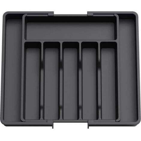Range Couverts Plateau d'Ustensiles Extensible pour Tiroir Organisateur de Tiroir Réglable pour la Cuisine contenir des Cuillères (1/4)