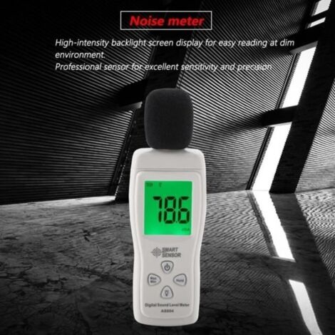 Sonomètre Numérique 30-130dB Professionnel Mesure Décibel- Sonomètre Décibelmètre- Écran LCD (1/4)
